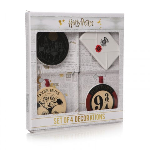 Decoration Noel - Harry Potter - Set De 4